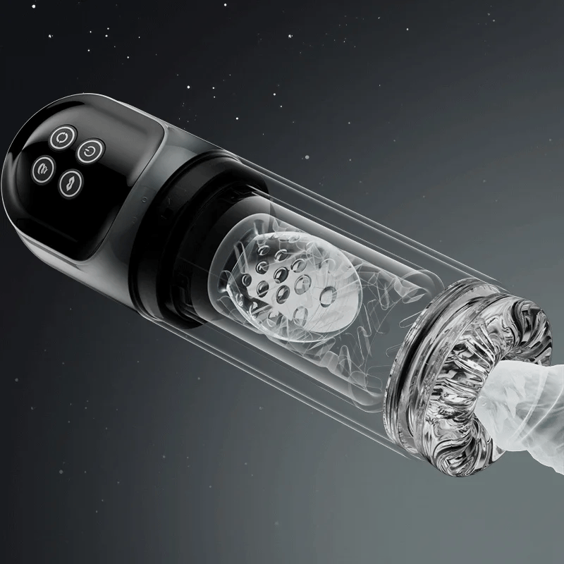 Hurricane: Pompa per Pene 2-in-1 · 7 Suction · 7 Rotazioni · Leccata