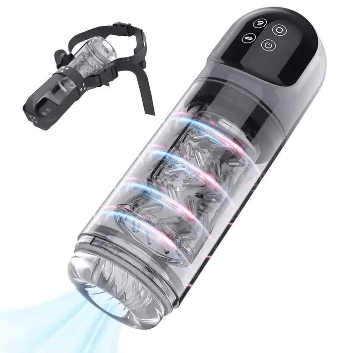 Hurricane: Pompa per Pene 2-in-1 · 7 Suction · 7 Rotazioni · Leccata