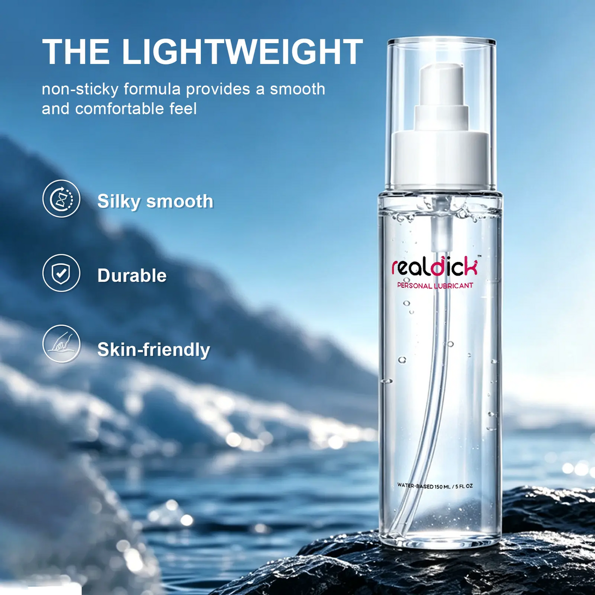 Lubrificante a base d'acqua 150 ml per torso sessuali e masturbatori
