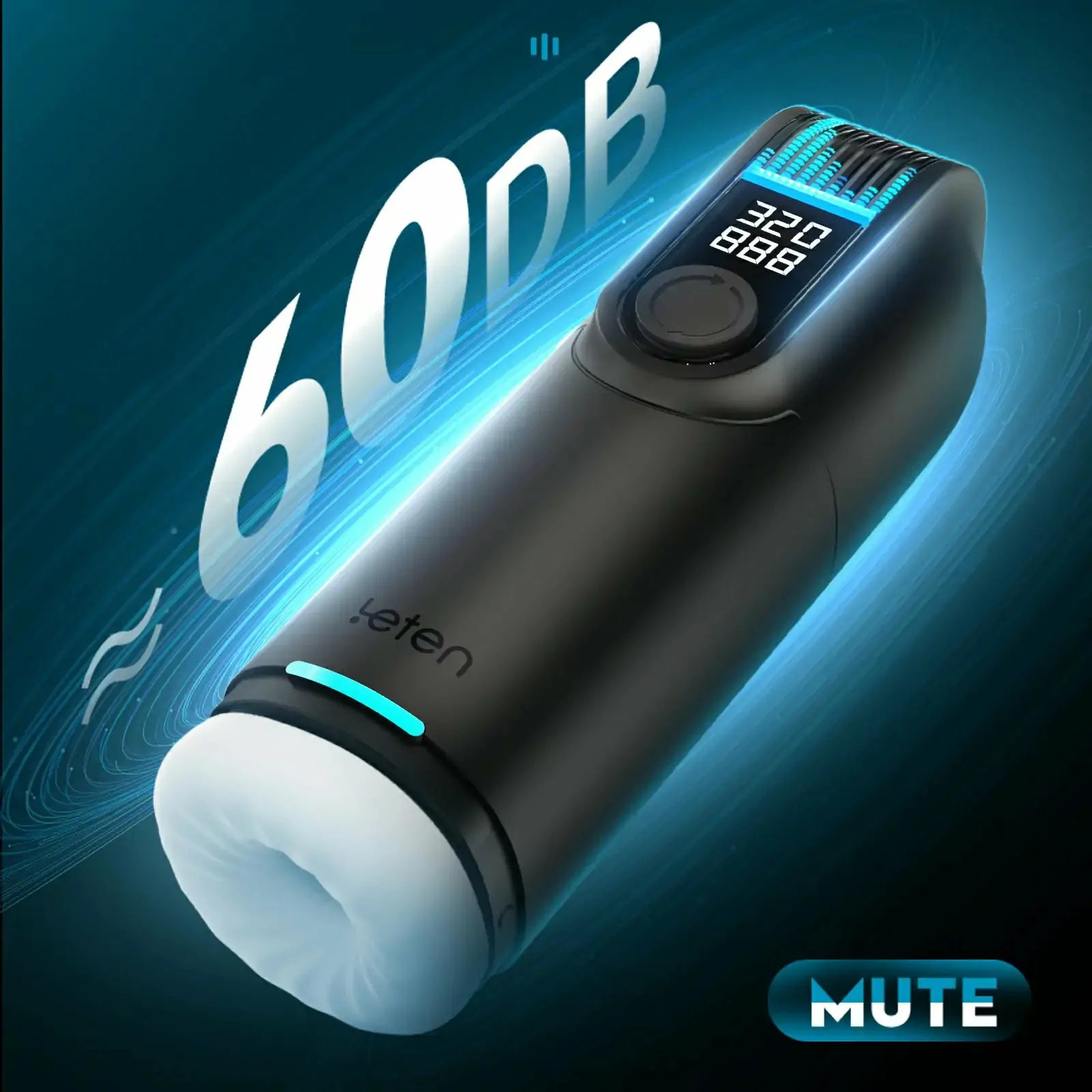 Leten Black Hole Pro: Masturbatore Riscaldato · Doppio Calore · Spinta