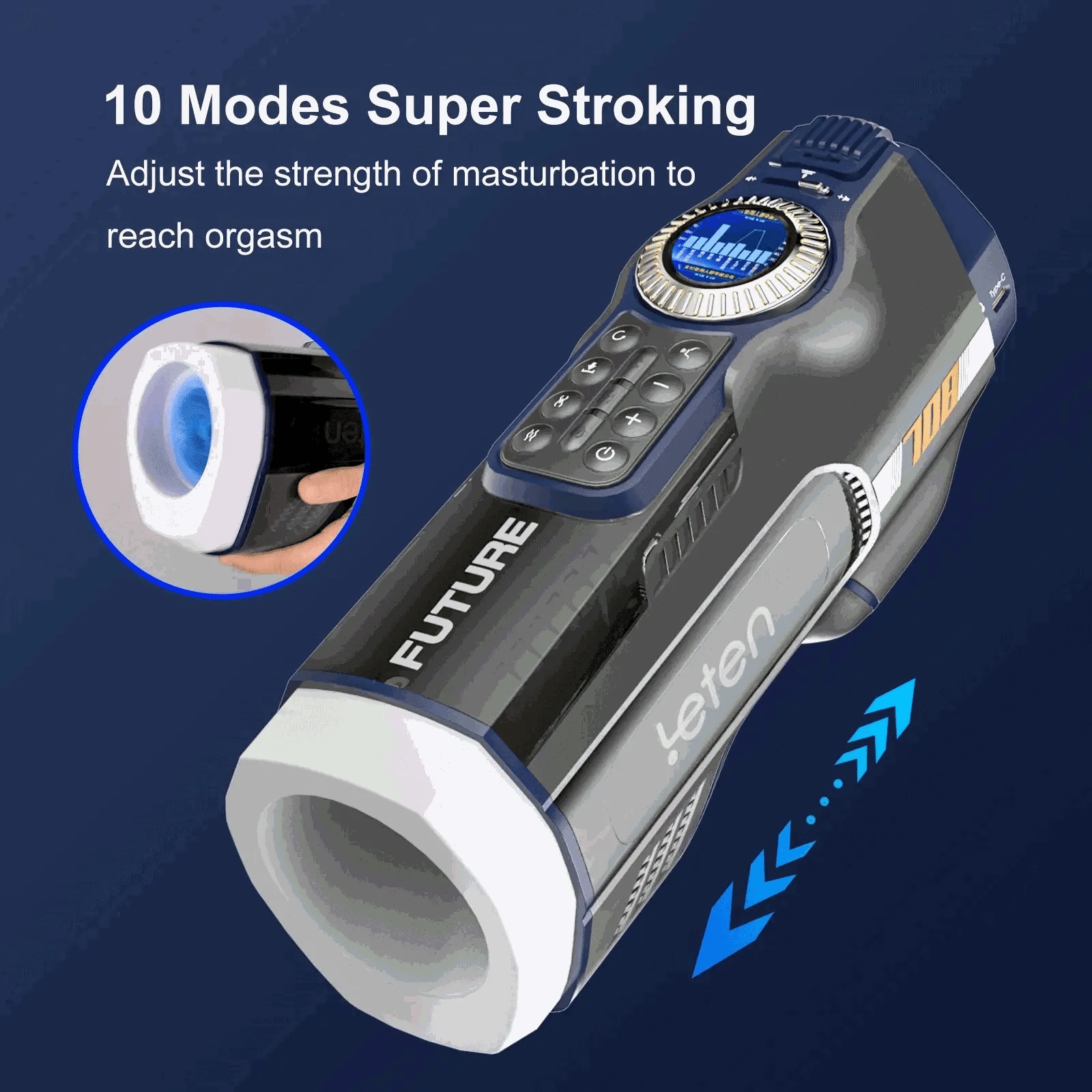 Leten Future Pro Totem: Masturbatore Automatico Riscaldato con Airbag
