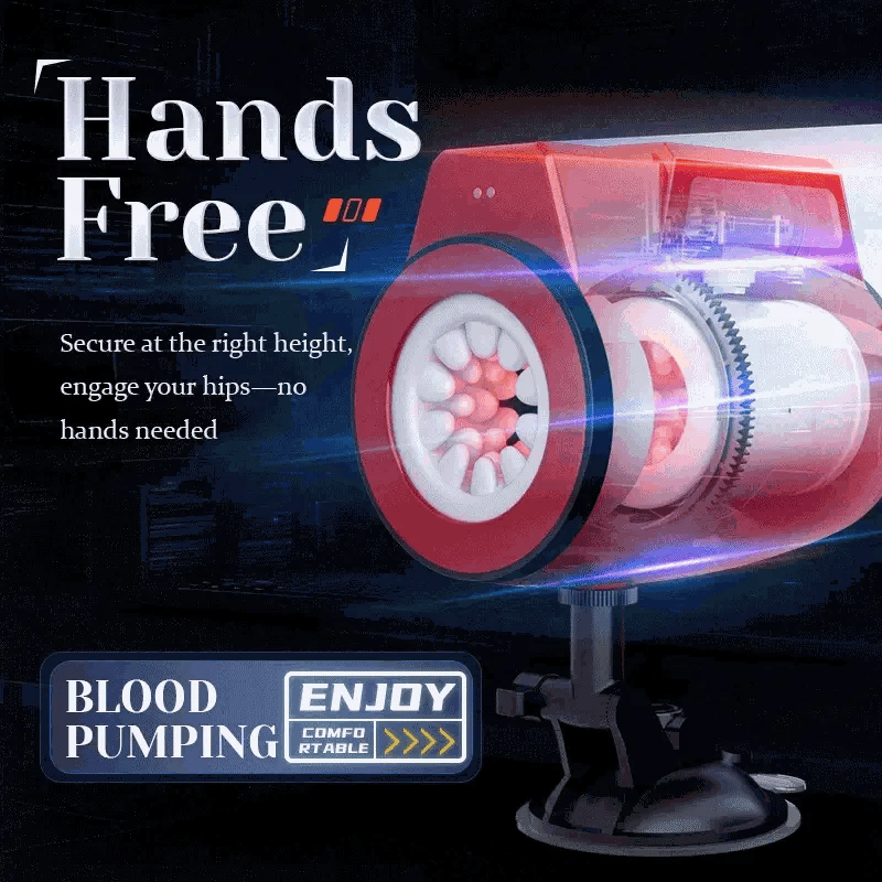 Maverick: Masturbatore Hands-Free · Doppio Ingresso · 100% Waterproof