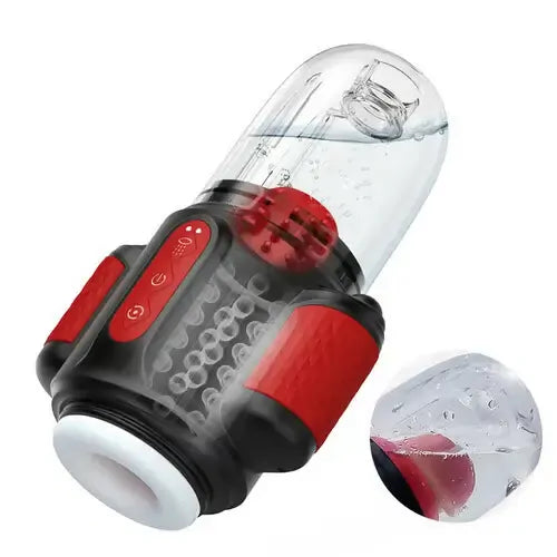 HydraSpin: Masturbatore ad Acqua · Rotazione · 10 Vibrazioni · 2-in-1