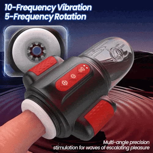 HydraSpin: Masturbatore ad Acqua · Rotazione · 10 Vibrazioni · 2-in-1