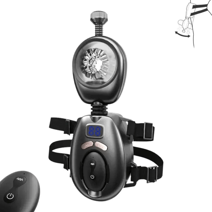 PulseStrap: Masturbatore Wearable · Presa Regolabile · Telecomando
