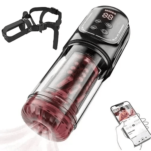 Declan: Masturbatore con App · Suzione · Rotazione · 100% Waterproof
