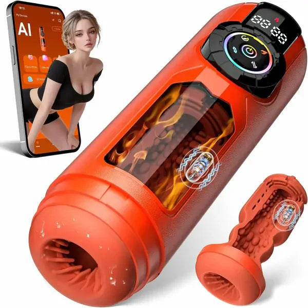 Pentamax: Masturbatore 5-in-1 con Spinta, Suzione, Vibrazione, Riscaldamento e App