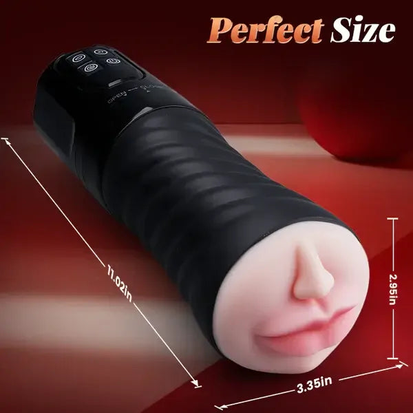 Spartan: Orale & Vaginale 2-in-1 · Bocca Realistica · Telecomando