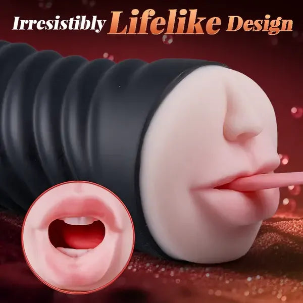 Spartan: Orale & Vaginale 2-in-1 · Bocca Realistica · Telecomando