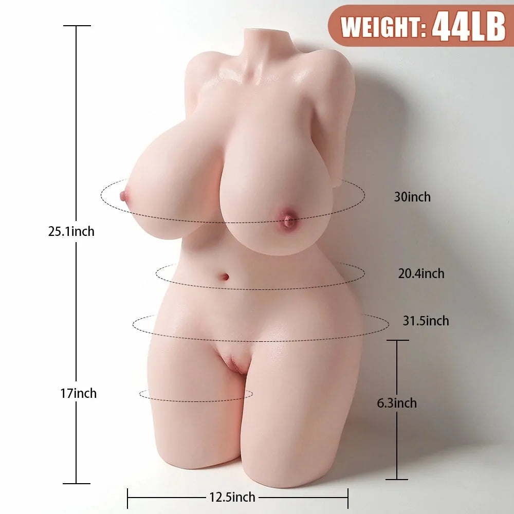 Jenny: 20 kg Torso BBW · Seno XXL · Bubble Butt · Vene Realistiche