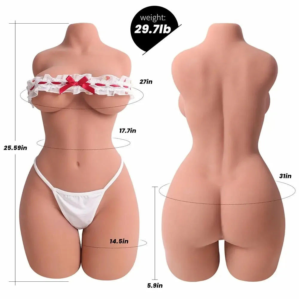 Adna: 13,5 kg Mezzo Torso · Pelle Bruna · Seno Morbido · Vita Sottile