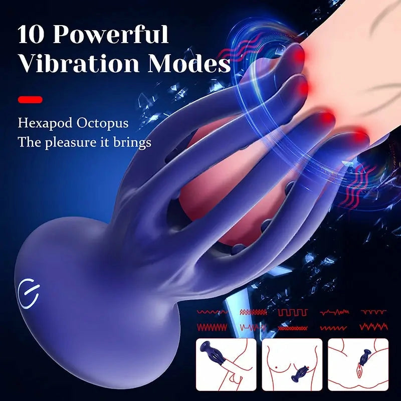 Blaze: Stimolatore Glande 2-in-1 · Tentacoli · Vibrazione · Waterproof