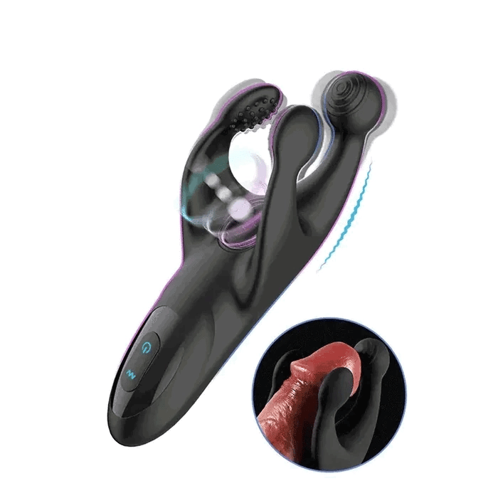 Vanguard: Stimolatore Glande 360° · Battito + Vibrazione · Portatile