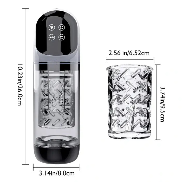 Hurricane: Pompa per Pene 2-in-1 · 7 Suction · 7 Rotazioni · Leccata