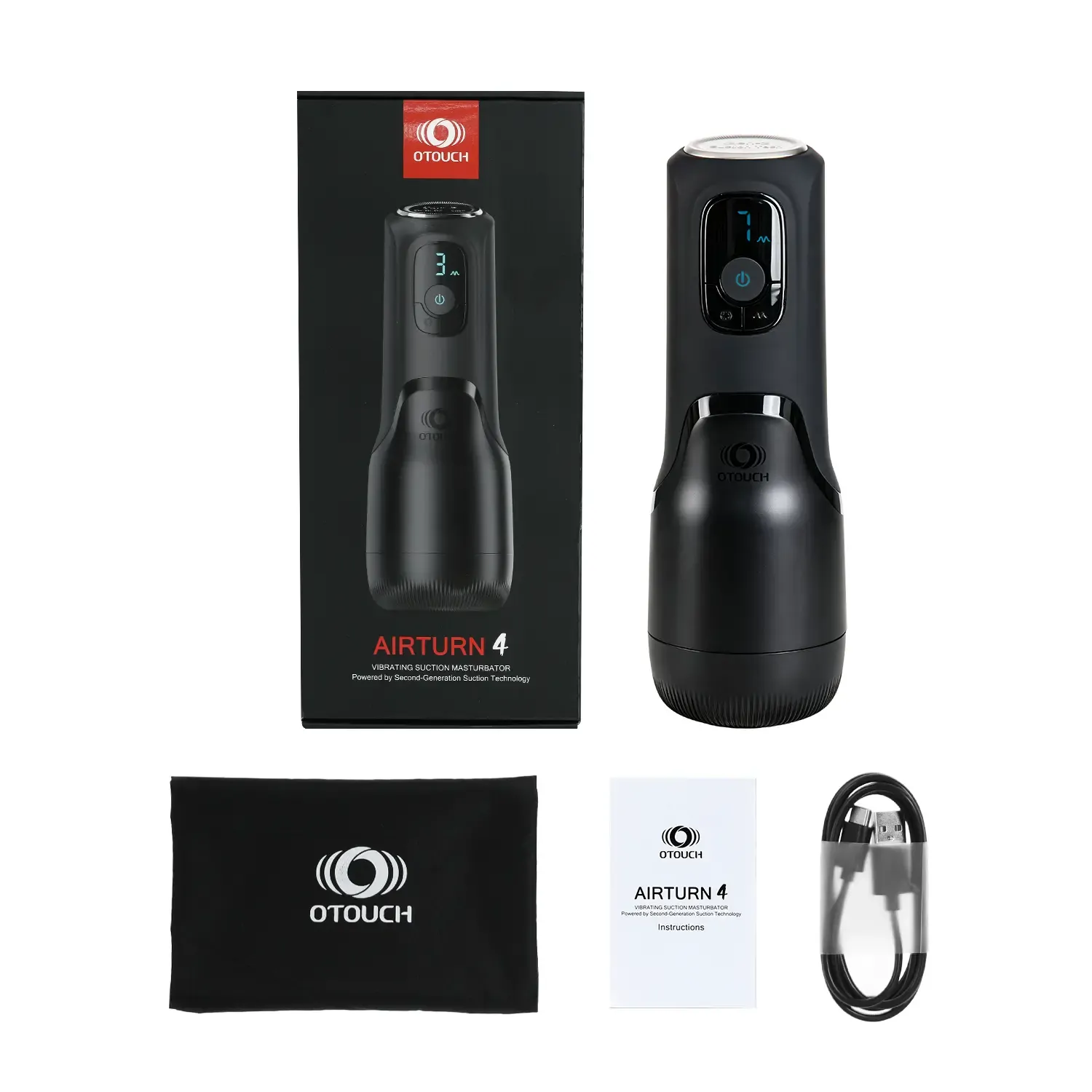 Airturn 4: AirPulse · Contrazione Gen-2 · 7 Suction · 7 Vibrazioni