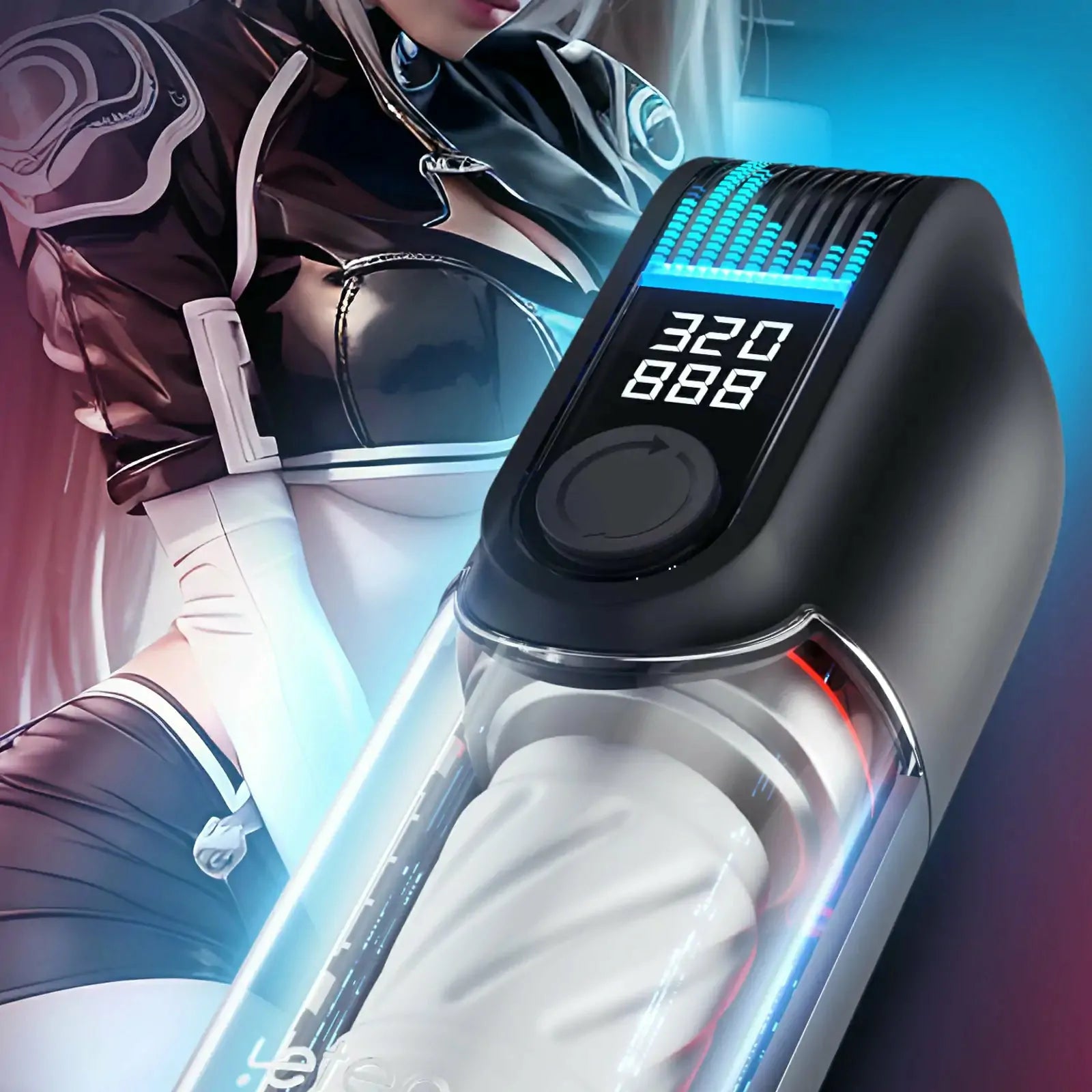 Leten Black Hole Pro: Masturbatore Riscaldato · Doppio Calore · Spinta