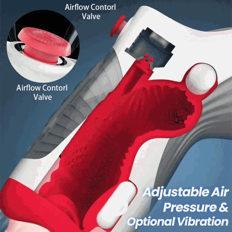 Leten Air Blast: Masturbatore con Suzione · Vibrazione · Doppio Motore