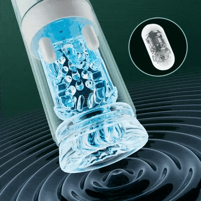 Vortex: Masturbatore 5-in-1 · Suzione · Leccata · 100% Waterproof
