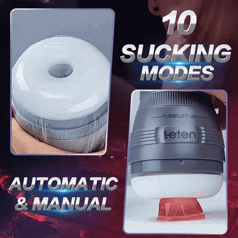 Leten TurboJet: Masturbatore a Suzione con 10 Modalità, Controllo Manuale e Automatico