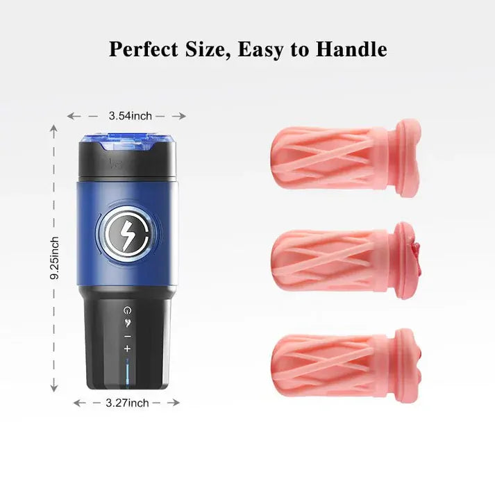 Leten ThermoPod Max: Masturbatore Automatico con 3 Sleeve, Calore Infrarosso e App