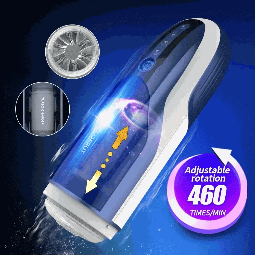 Leten Turbo Charger: Masturbatore Automatico con 10 Modalità di Spinta e Rotazione