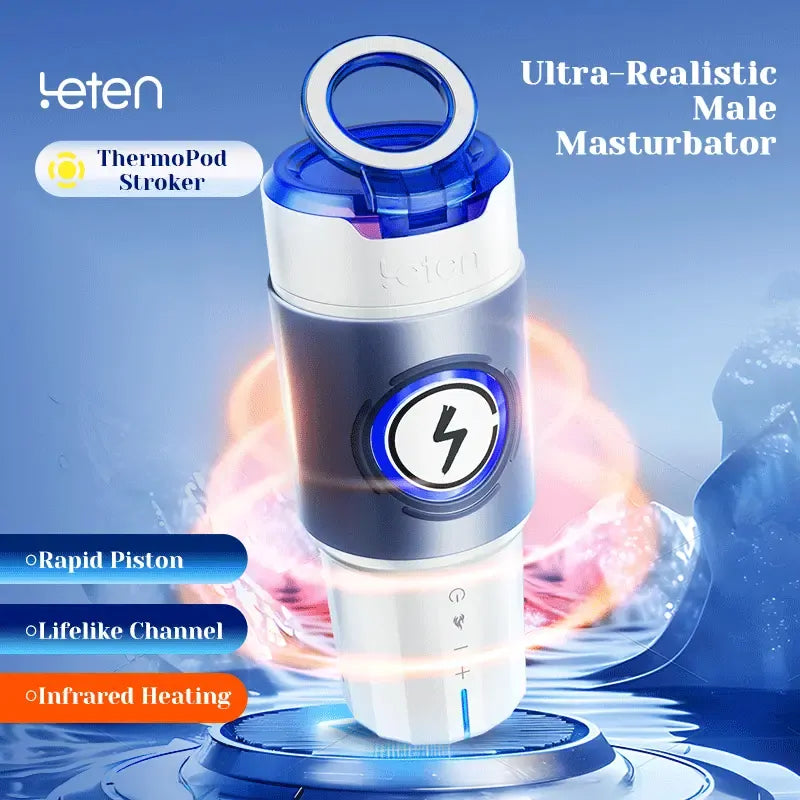 Leten ThermoPod: Masturbatore Automatico Riscaldato con Spinta Profonda e Sleeve 3D