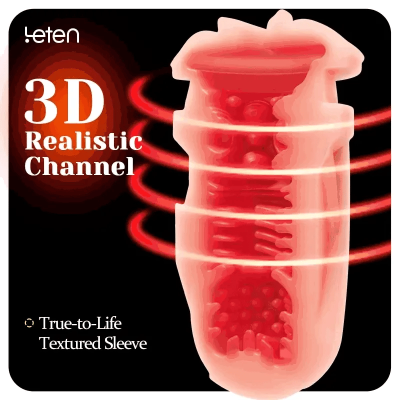 Leten ThermoPod: Masturbatore Automatico Riscaldato con Spinta Profonda e Sleeve 3D