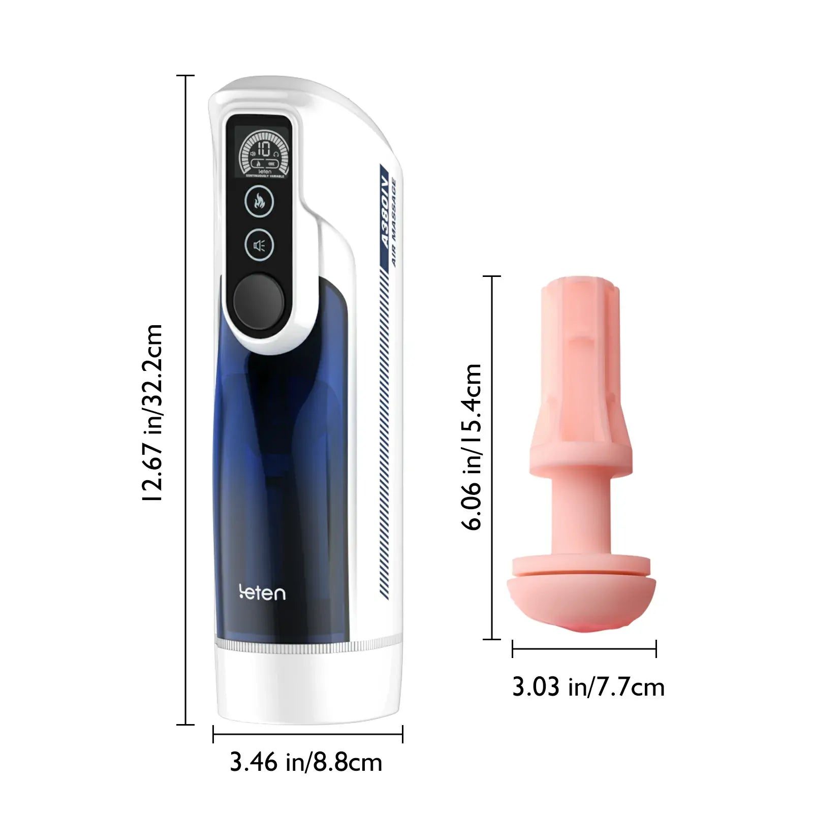 Leten A380 Pro: Masturbatore Automatico con Movimento Oscillante, 10 Velocità
