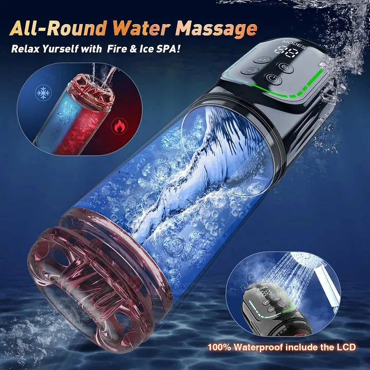 Declan: Masturbatore con App · Suzione · Rotazione · 100% Waterproof