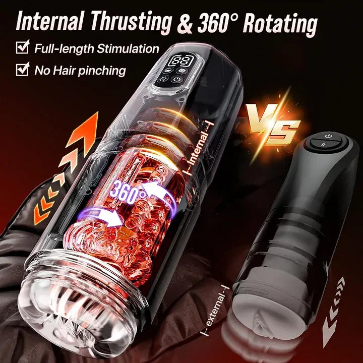 Avalon: Masturbatore Hands-Free · App · Rotazione · Burst · Ventosa