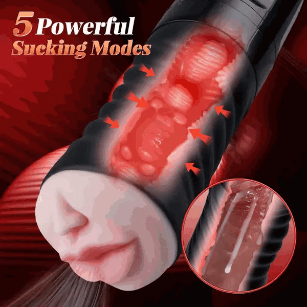 Spartan: Orale & Vaginale 2-in-1 · Bocca Realistica · Telecomando