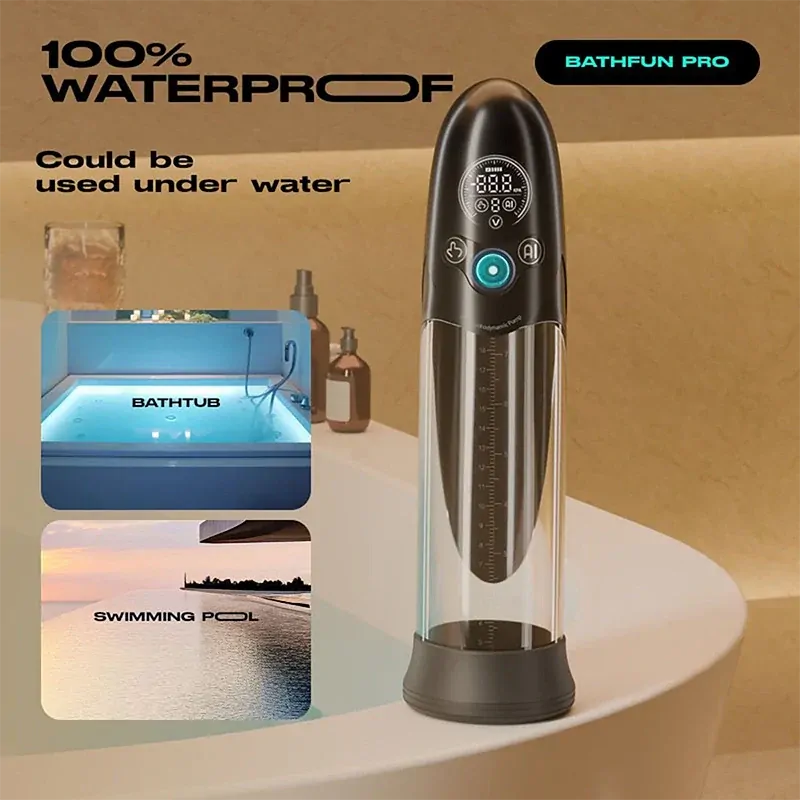 LuvPump Bathfun Pro: Pompa per Pene Smart Waterproof per Uso in Acqua e a Secco