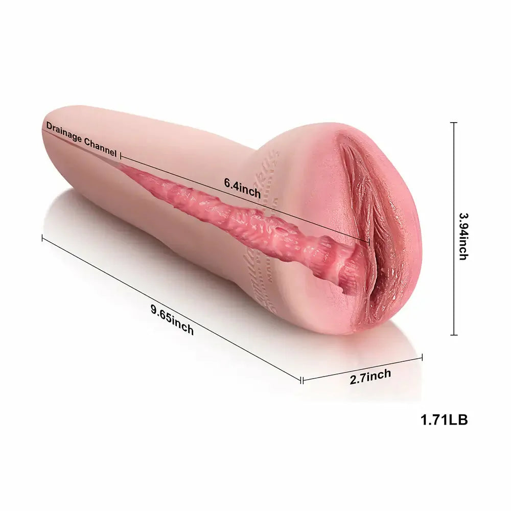 Dawn: Vagina In Silicone con Ingresso Stretto e Tunnel Profondo 6,8"