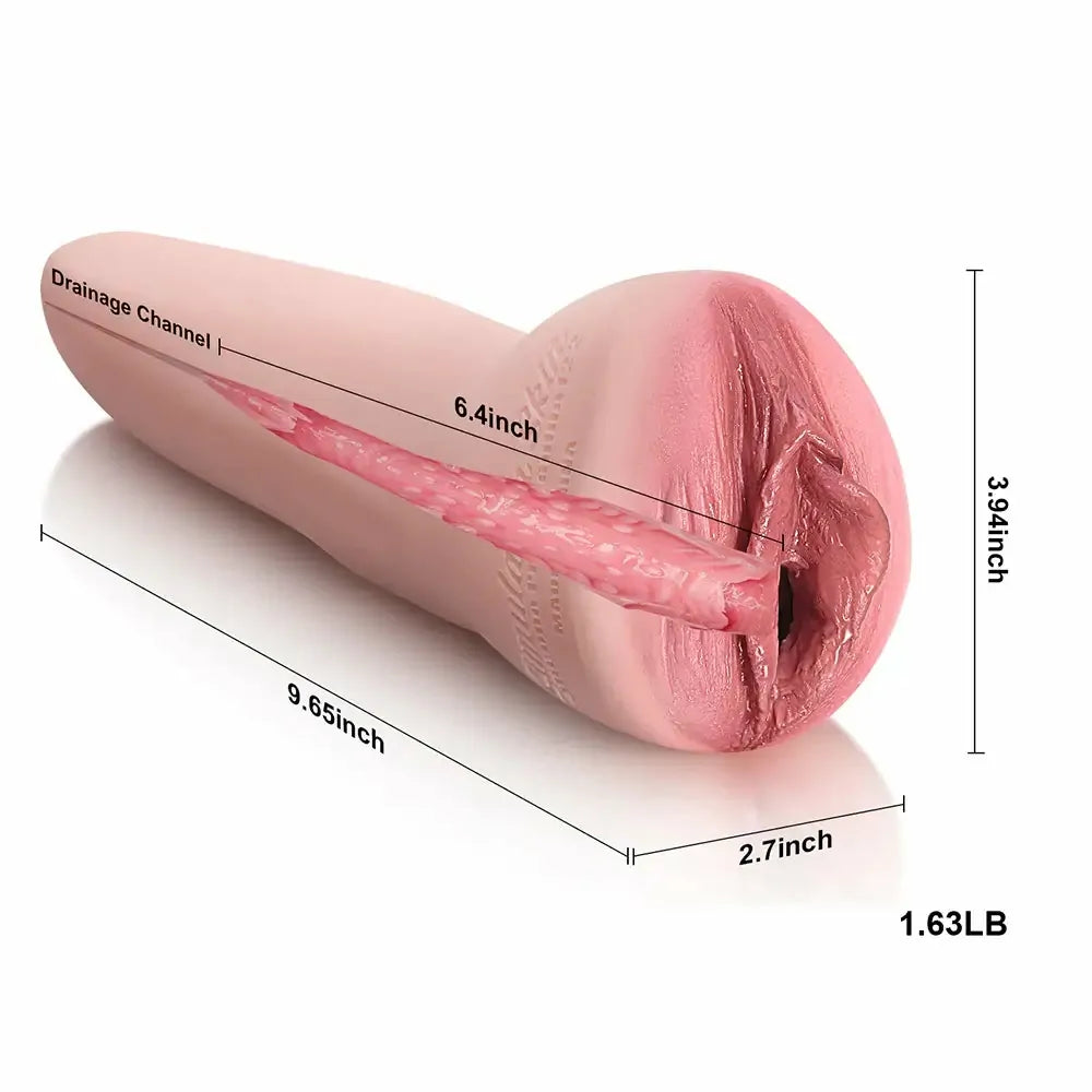 Luxe: Vagina In Silicone Realistica con Tunnel 3D Profondo 6,8"