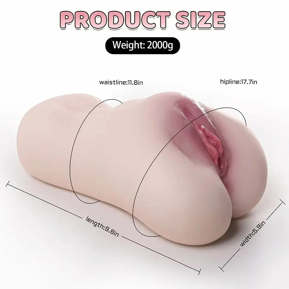 Vixen: Vagina Finta  da 2 KG con Doppio Canale Vaginale e Anale