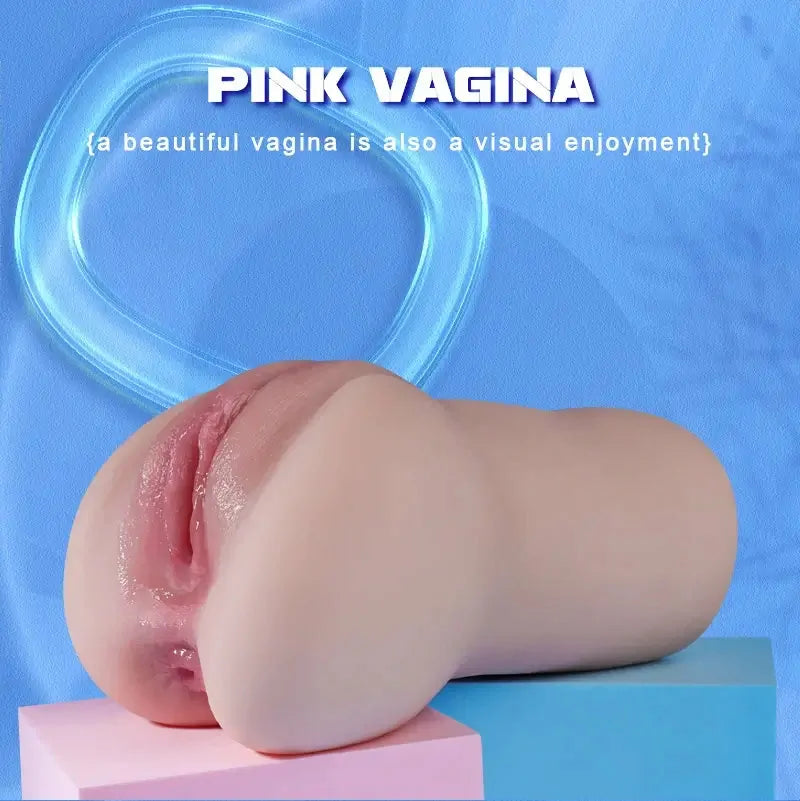 Fever: Vagina Finta  da 1,1 KG con Doppio Canale Vaginale e Anale da 12 CM