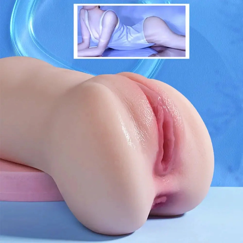 Fever: Vagina Finta  da 1,1 KG con Doppio Canale Vaginale e Anale da 12 CM