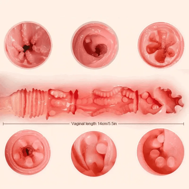 Bliss: Vagina Finta Extra Stretta da 1 KG in TPE con Tunnel 3D da 14 CM
