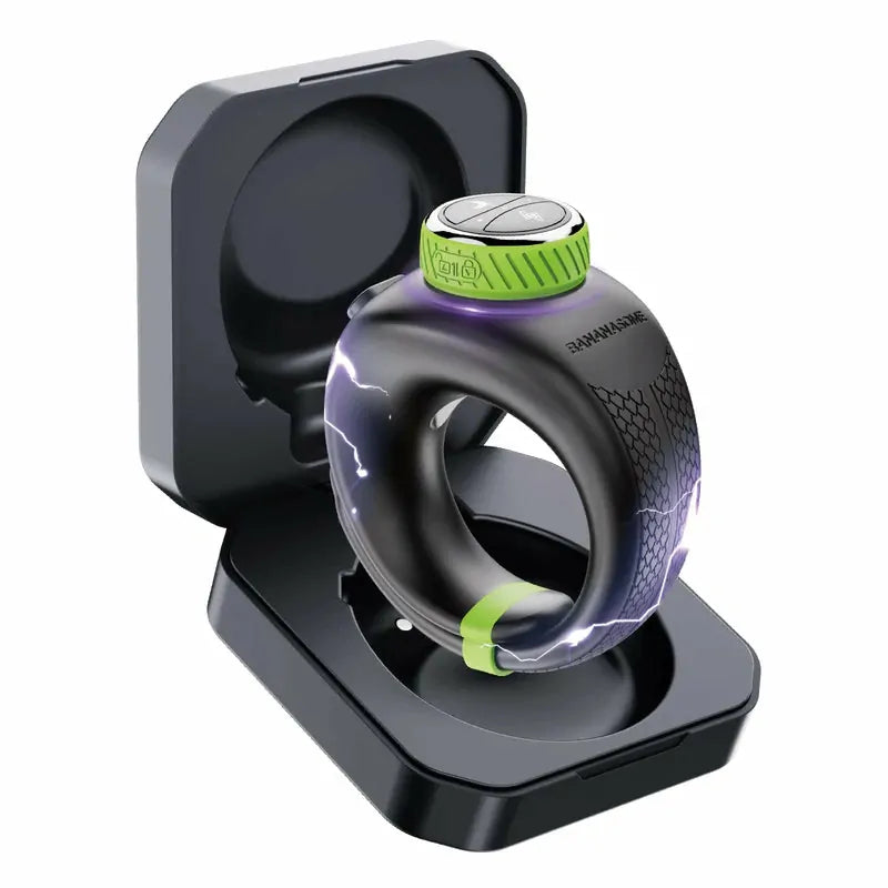 PR1: Anello per Pene Regolabile con App, 10 Vibrazioni e 6 Livelli di Elettrostimolazione