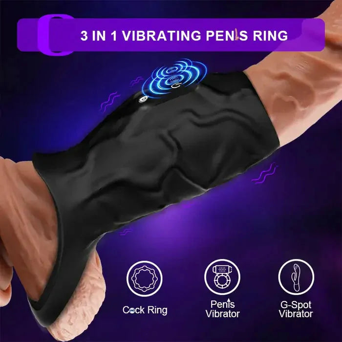 PR11 Pro: Anello Vibrante per Pene con Supporto Completo e Blocco Scrotale