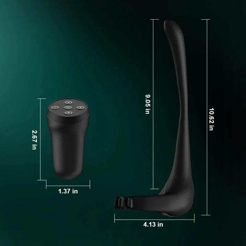 PR4: Anello Vibrante per Pene 3-in-1 con Massaggiatore Prostatico e Telecomando