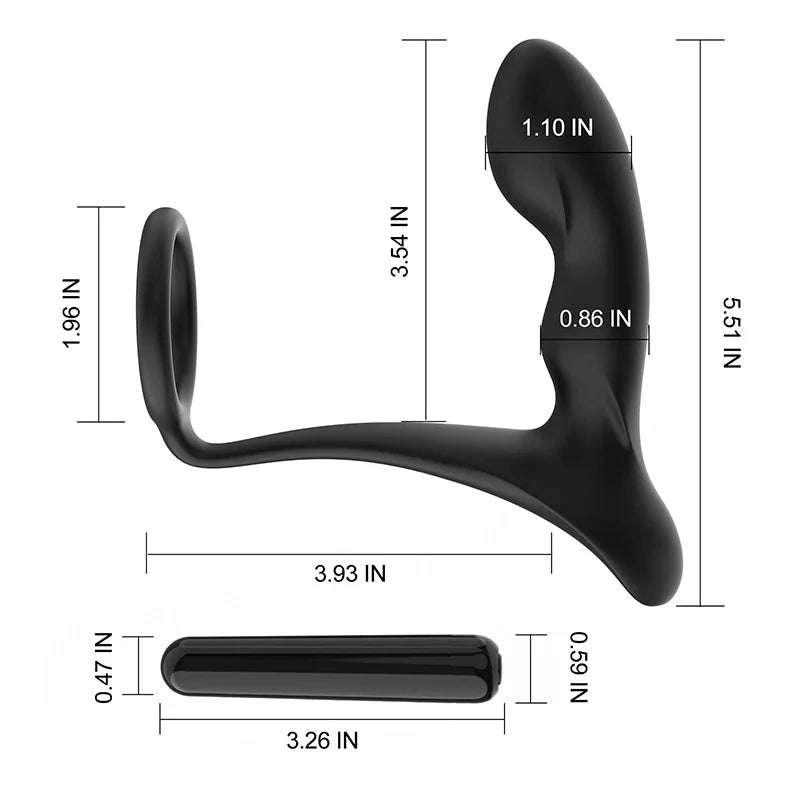 Leten Raptor: Massaggiatore Prostatico 2-in-1 con Doppia Stimolazione e 10 Modalità