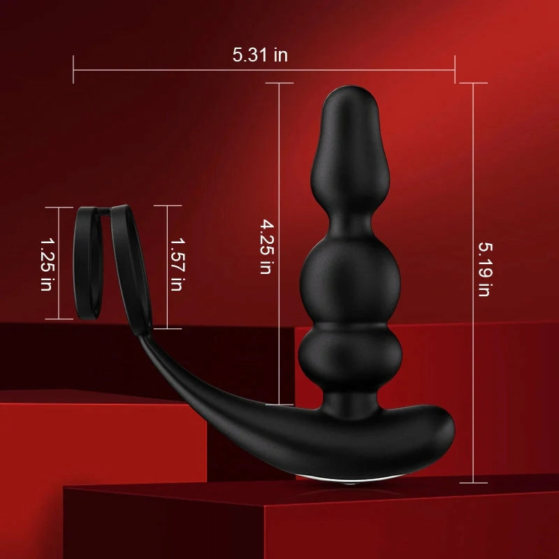 PM14: Massaggiatore Prostatico Rotante 360° con Doppio Motore e 9 Modalità