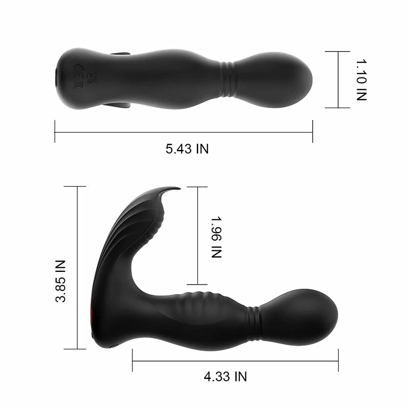 PM8: Massaggiatore Prostatico 3-in-1 con Rotazione 360°, Vibrazione e Stimolazione Perineale
