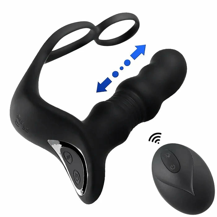 PM9: Massaggiatore Prostatico Automatico Hands-Free con 9 Modalità e Telecomando