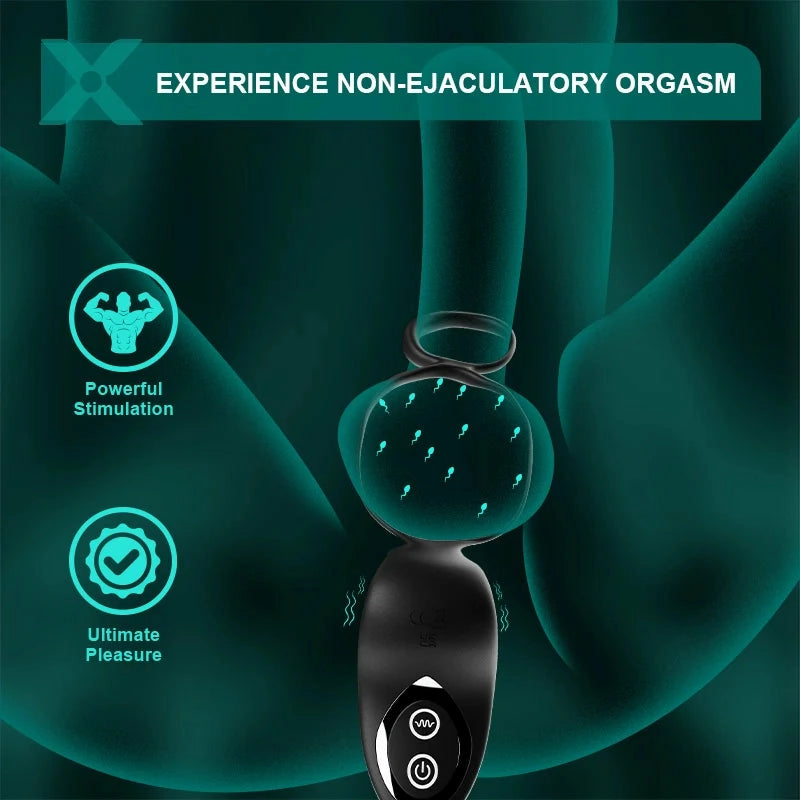 PM9: Massaggiatore Prostatico Automatico Hands-Free con 9 Modalità e Telecomando
