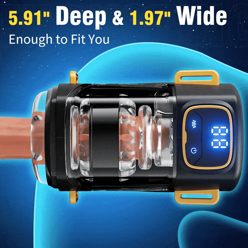 Conqueror: Masturbatore Wearable · Hands-Free · 9 Spinte × Vibrazioni · Sleeve 3D