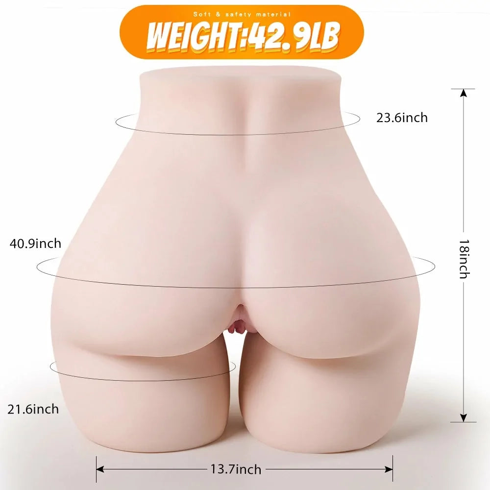 Gena: 19,5 kg Torso BBW · Big Booty · Fianchi 104 cm · Doppio Canale